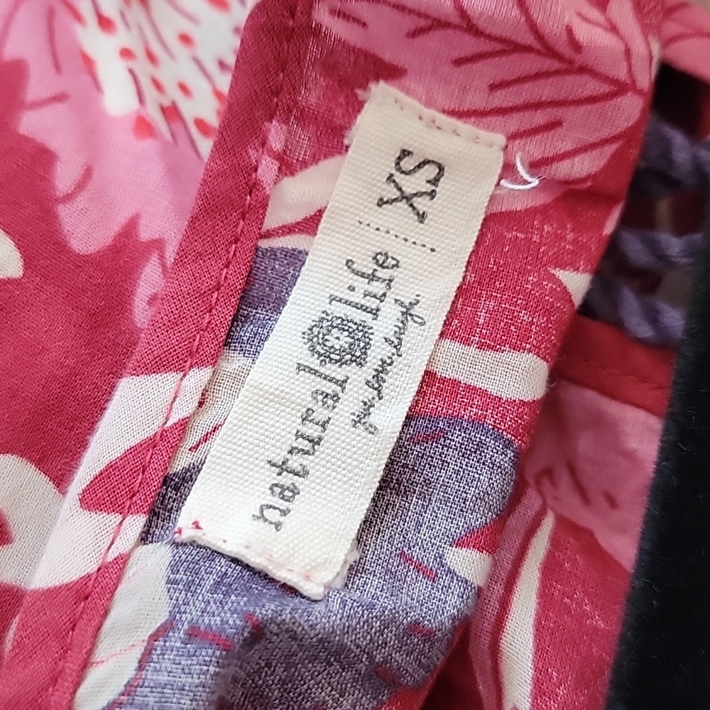 NATURAL LIFE Auguste Floral Dress XS X Small Pink Bohemian Hippie - Picture 8 of 9
